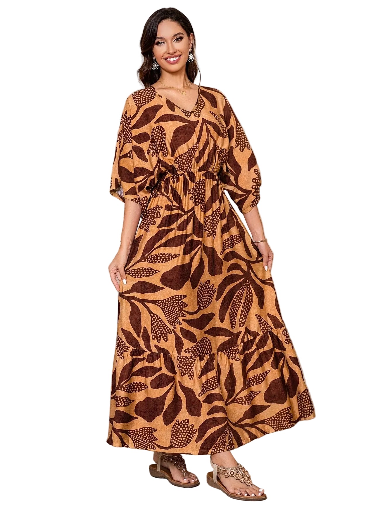 Robe maxi femme imprimée