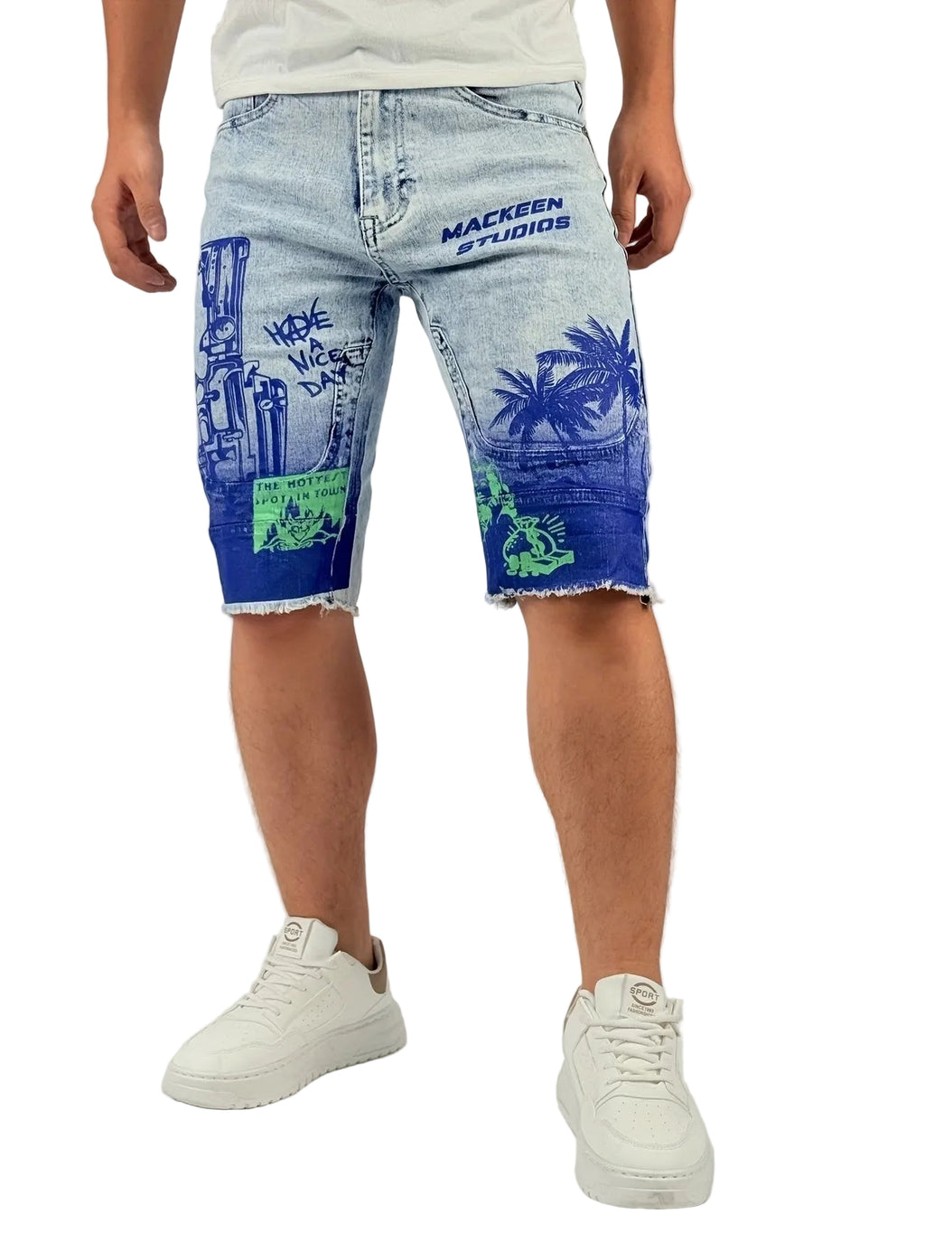 Short homme à imprimé graphique